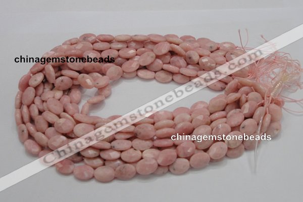 COP71 15.5 inches 10*14mm faceted oval natural pink opal beads