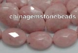 COP72 15.5 inches 13*18mm faceted oval natural pink opal beads