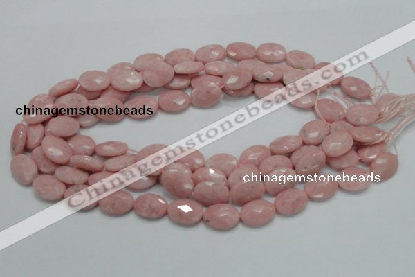 COP72 15.5 inches 13*18mm faceted oval natural pink opal beads