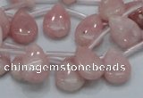 COP73 15.5 inches 10*14mm flat teardrop natural pink opal beads