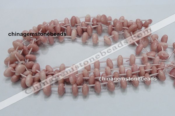 COP75 15.5 inches 13*13mm triangle natural pink opal gemstone beads