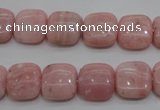 COP79 15.5 inches 12*12mm square natural pink opal gemstone beads