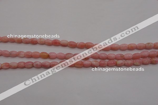 COP85 15.5 inches 4*6mm drum natural pink opal gemstone beads