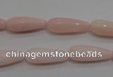 COP87 15.5 inches 8*20mm teardrop natural pink opal gemstone beads