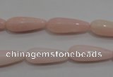 COP87 15.5 inches 8*20mm teardrop natural pink opal gemstone beads