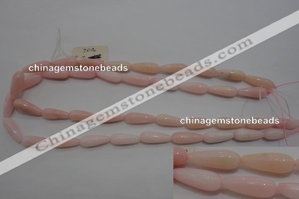 COP87 15.5 inches 8*20mm teardrop natural pink opal gemstone beads