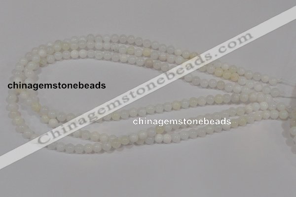 COP900 15.5 inches 6mm round natural white opal gemstone beads