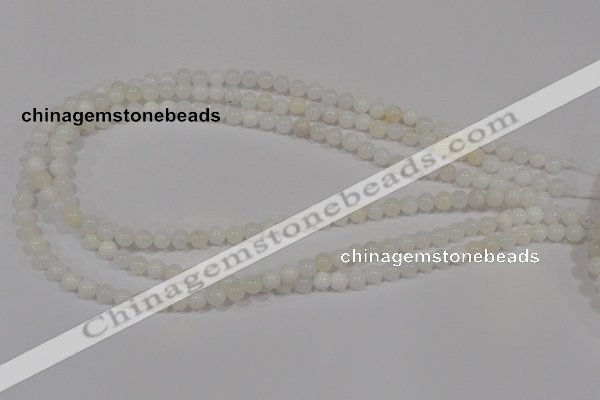 COP901 15.5 inches 8mm round natural white opal gemstone beads