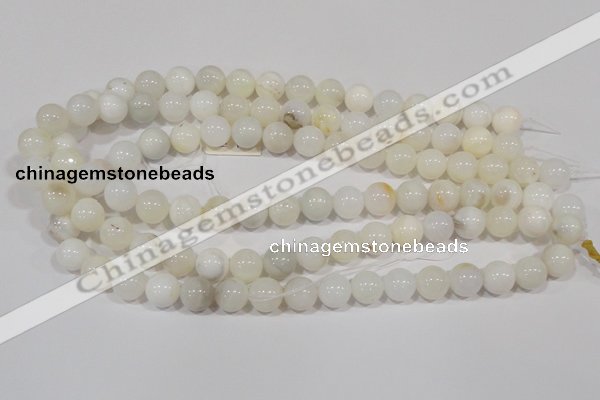 COP902 15.5 inches 10mm round natural white opal gemstone beads