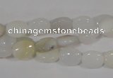 COP906 15.5 inches 8*10mm oval natural white opal gemstone beads