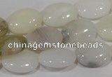 COP907 15.5 inches 13*18mm oval natural white opal gemstone beads