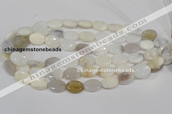 COP908 15.5 inches 15*20mm oval natural white opal gemstone beads