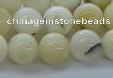 COP924 15.5 inches 12mm round white opal gemstone beads