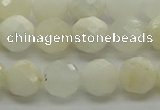 COP932 15.5 inches 8mm faceted round white opal gemstone beads