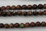 COP951 15.5 inches 6mm round green opal gemstone beads wholesale