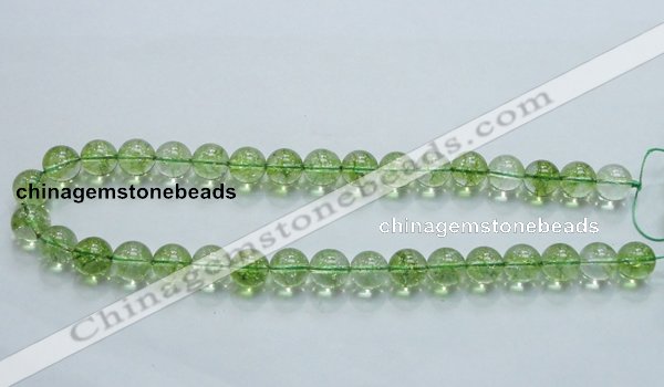 COQ02 16 inches 12mm round dyed olive quartz beads wholesale