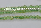 COQ11 16 inches 6mm faceted round dyed olive quartz beads wholesale