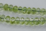 COQ20 16 inches 5*10mm rondelle dyed olive quartz beads wholesale