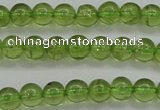 COQ202 15.5 inches 4mm - 5mm round natural olive quartz beads