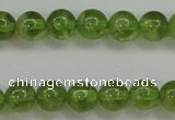 COQ203 15.5 inches 6mm - 7mm round natural olive quartz beads