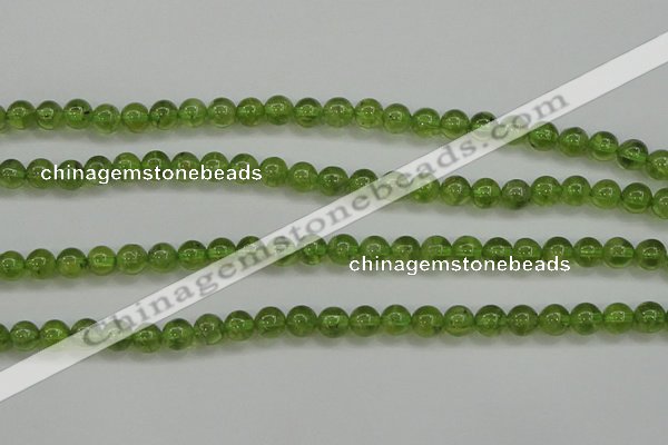 COQ203 15.5 inches 6mm - 7mm round natural olive quartz beads