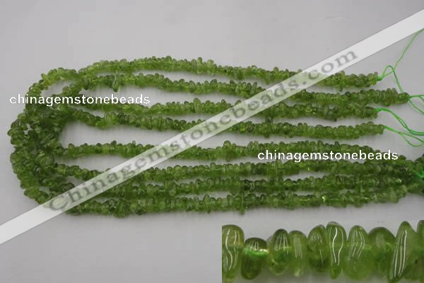 COQ61 15.5 inches 3*7mm natural olive quartz chips beads wholesale