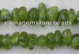 COQ64 15.5 inches 8*12mm natural olive quartz chips beads wholesale