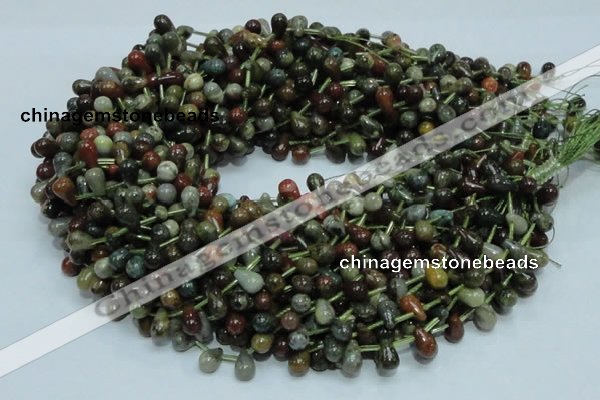 COS02 15.5 inches 6*10mm teardrop ocean stone beads wholesale