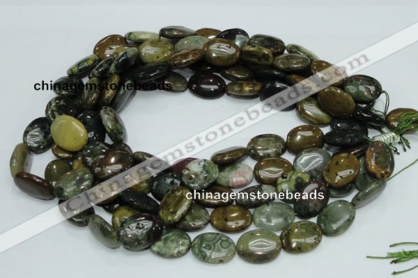 COS06 15.5 inches 15*20mm oval ocean stone beads wholesale