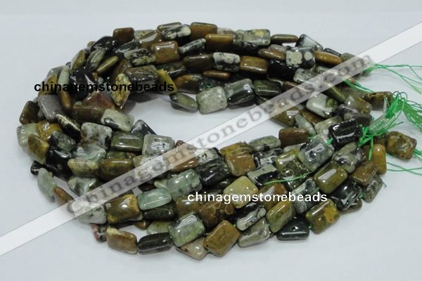 COS08 15.5 inches 12*16mm rectangle ocean stone beads wholesale