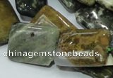 COS09 15.5 inches 18*25mm rectangle ocean stone beads wholesale