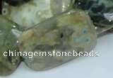 COS10 15.5 inches 25*35mm rectangle ocean stone beads wholesale