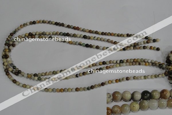 COS160 15.5 inches 4mm round ocean stone beads wholesale