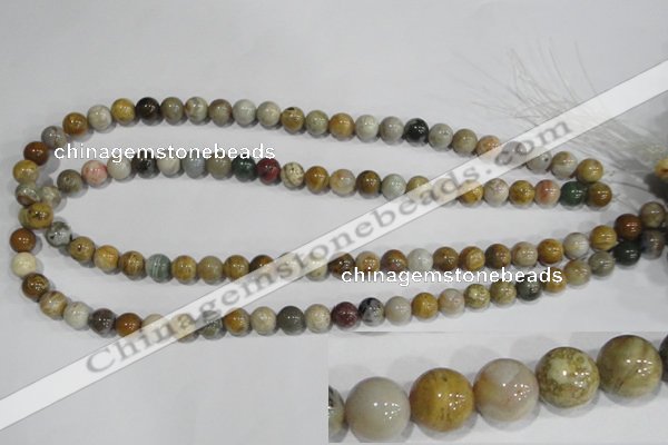 COS162 15.5 inches 8mm round ocean stone beads wholesale