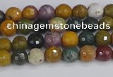 COS200 15.5 inches 4mm faceted round ocean jasper beads