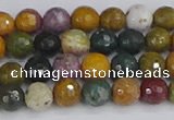 COS201 15.5 inches 6mm faceted round ocean jasper beads