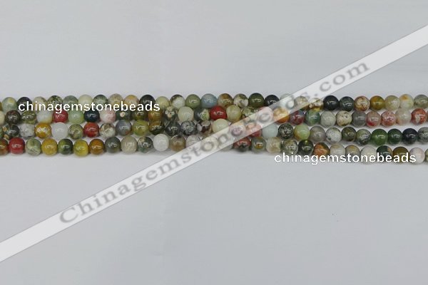 COS220 15.5 inches 4mm round ocean stone beads wholesale