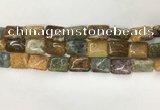 COS252 15.5 inches 12*16mm rectangle ocean stone beads wholesale