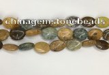 COS259 15.5 inches 12*16mm oval ocean stone beads wholesale