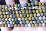 COS310 15.5 inches 6mm faceted round ocean jasper beads