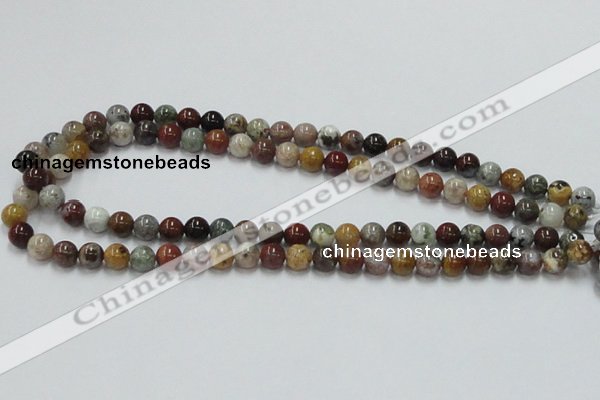 COS39 15.5 inches 8mm round ocean stone beads wholesale