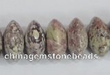 COT08 15.5 inches 10*20mm rondelle osmanthus stone beads