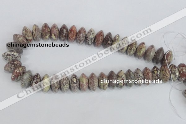 COT08 15.5 inches 10*20mm rondelle osmanthus stone beads