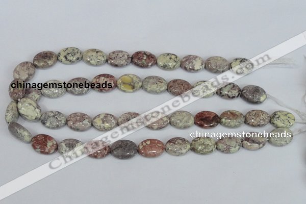 COT09 15.5 inches 13*18mm oval osmanthus stone beads wholesale