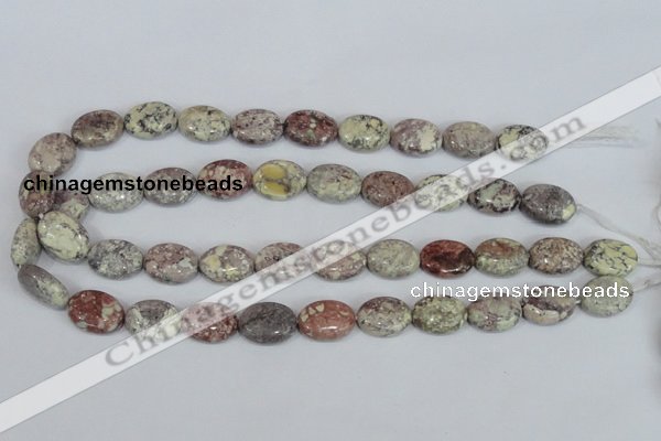 COT09 15.5 inches 13*18mm oval osmanthus stone beads wholesale