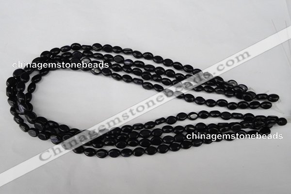 COV02 15.5 inches 6*8mm oval blue goldstone beads wholesale