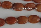 COV102 15.5 inches 12*16mm oval red aventurine beads wholesale