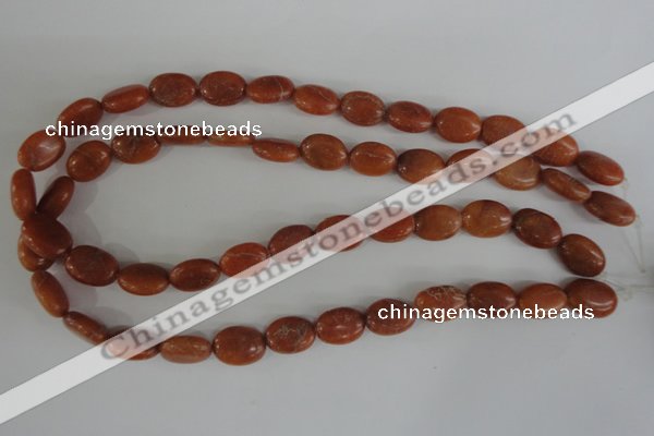 COV102 15.5 inches 12*16mm oval red aventurine beads wholesale