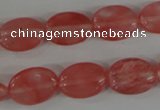 COV110 15.5 inches 12*16mm oval cherry quartz beads wholesale