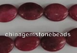 COV123 15.5 inches 13*18mm oval candy jade beads wholesale